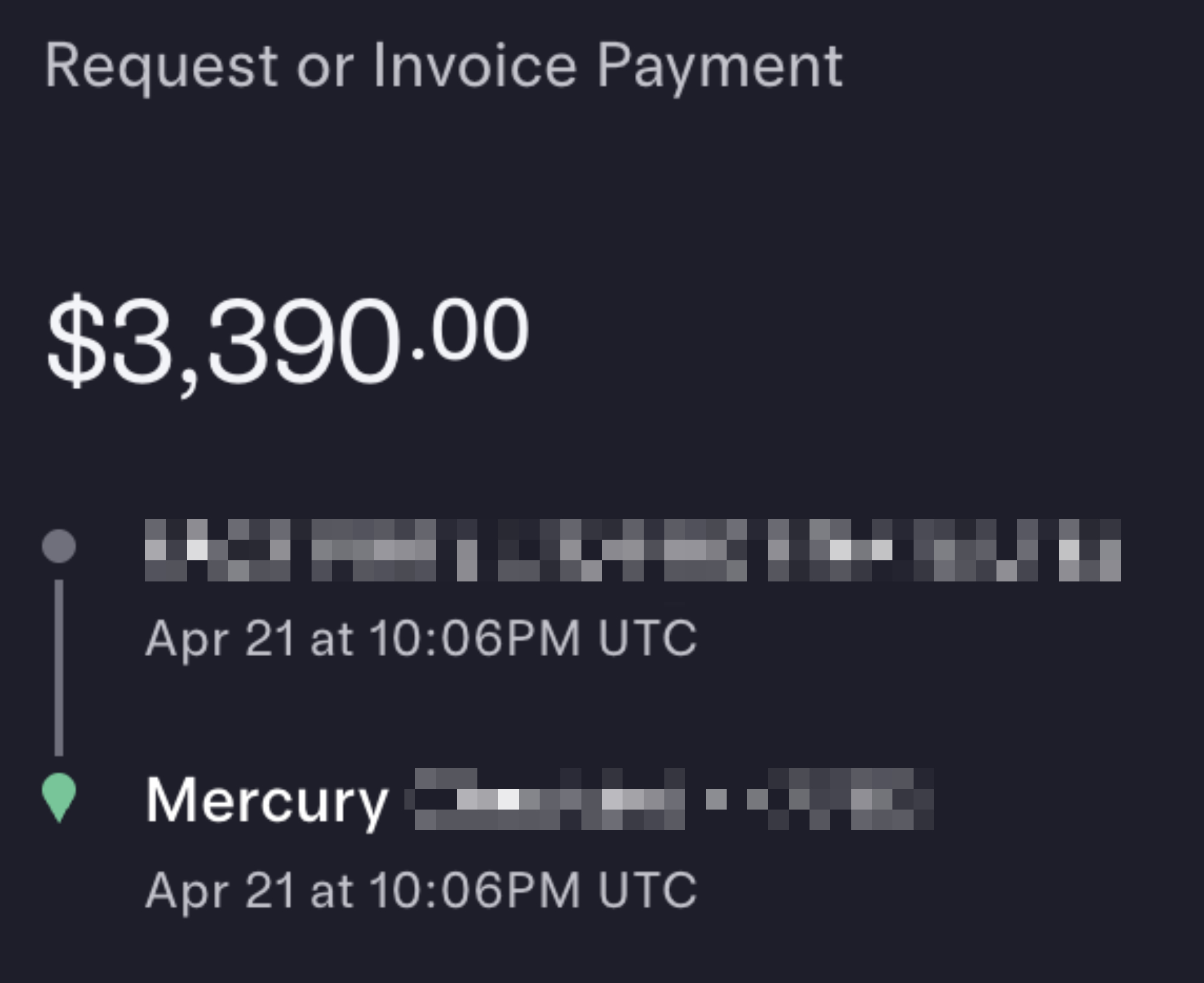 US client payment
