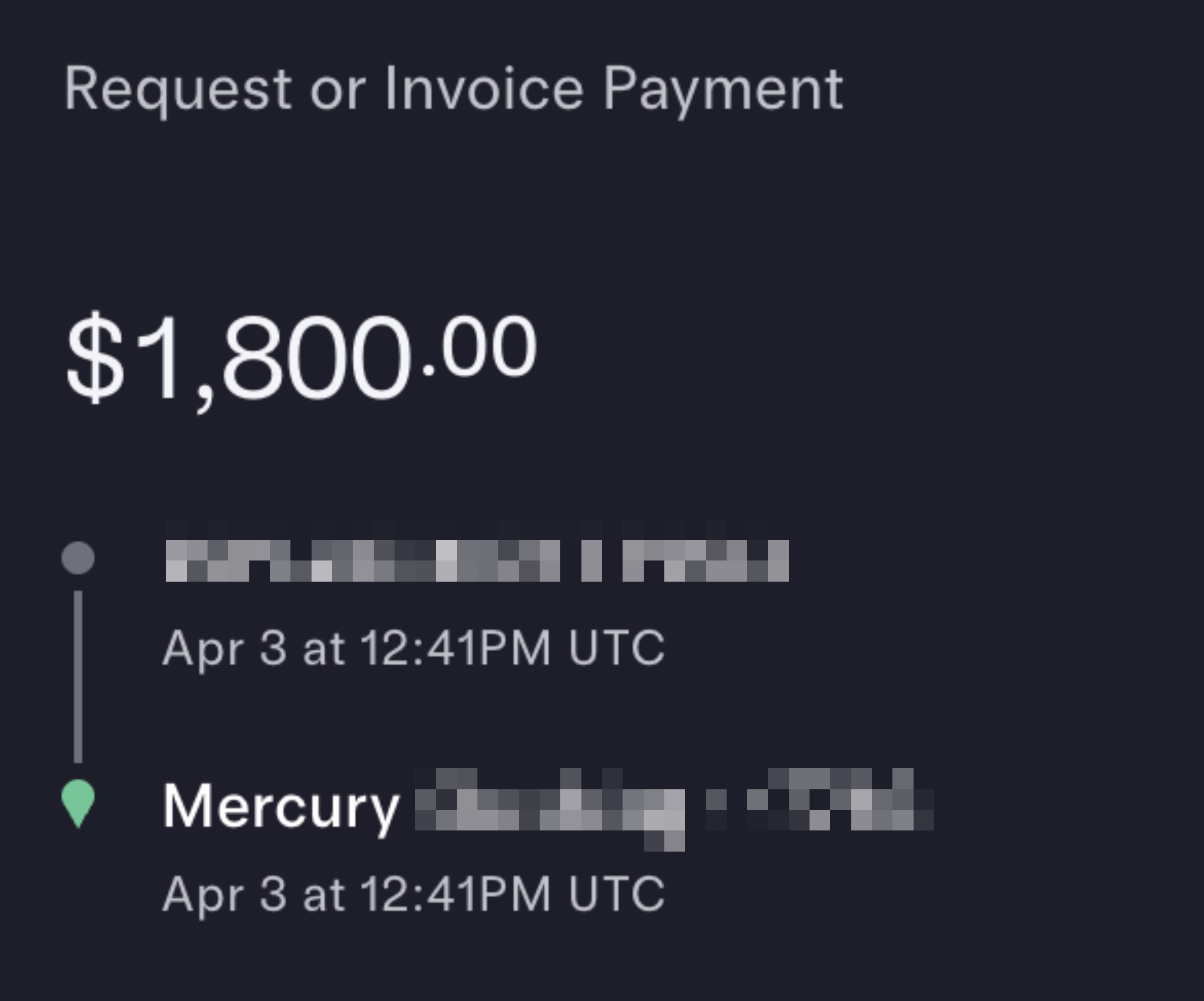 US client payment